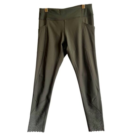 Lululemon Tight Stuff Tight II Size 8 Dark Olive Green - Picture 3 of 12